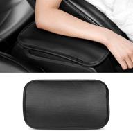 🚗 rayiou center console cover leather pad - waterproof car armrest protection pad for car/suvs/truck - black логотип