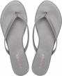 👣 lamher women’s flat thong flip flops: trendy thin strap slip-on sandals for stylish beach casual look logo