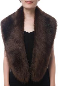 img 4 attached to Dikoaina Extra Womens Collar Winter Women's Clothing via Coats, Jackets & Vests