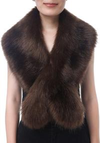 img 3 attached to Dikoaina Extra Womens Collar Winter Women's Clothing via Coats, Jackets & Vests