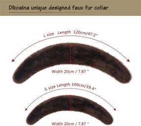 img 1 attached to Dikoaina Extra Womens Collar Winter Women's Clothing via Coats, Jackets & Vests