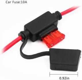 img 1 attached to KUNCAN Car Female Cigarette Lighter To O Ring Terminal Extension Cable - 12V-24V 15A 3FT Harness