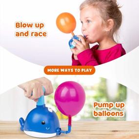 img 2 attached to STEM Science Toy For Kids - Vanmor Power Balloon Car, Inertial Balloon-Powered Aerodynamic Racer With Inflatable Balloon Pump And 20 Balloons. Perfect Preschool Party Supplies For Boys And Girls.