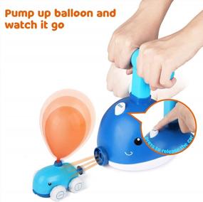 img 3 attached to STEM Science Toy For Kids - Vanmor Power Balloon Car, Inertial Balloon-Powered Aerodynamic Racer With Inflatable Balloon Pump And 20 Balloons. Perfect Preschool Party Supplies For Boys And Girls.