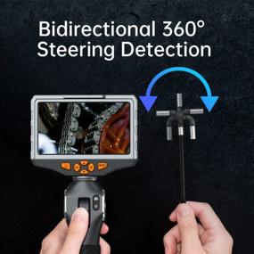 img 3 attached to Industrial-Grade Articulating Inspection Camera With 5" IPS Screen And HD 1080P Flexible Cable Snake