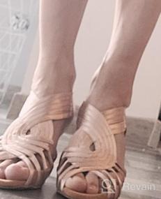 img 8 attached to Готовая к выступлению женская обувь для латиноамериканских танцев без шнурков от HIPPOSEUS - идеально подходит для бальных танцев, занятий сальсой и бачатой ​​и выступлений