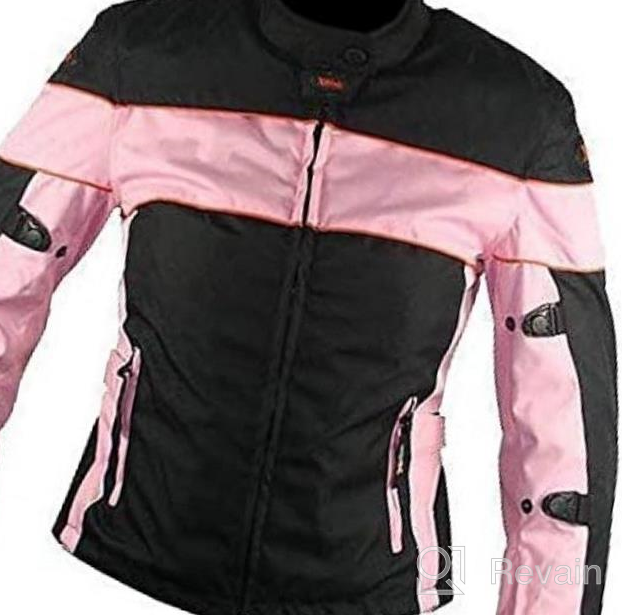 img 1 attached to Ride In Style And Safety With Xelement CF462 Ladies Black And Pink Tri-Tex Motorcycle Jacket review by Mike Barnett