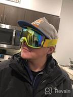 img 1 attached to Odoland Youth Ski Goggles: S2 Double Lens Snowboard Goggles With Anti-Fog And UV400 Protection For Kids Skiing review by Jair Baltrusch
