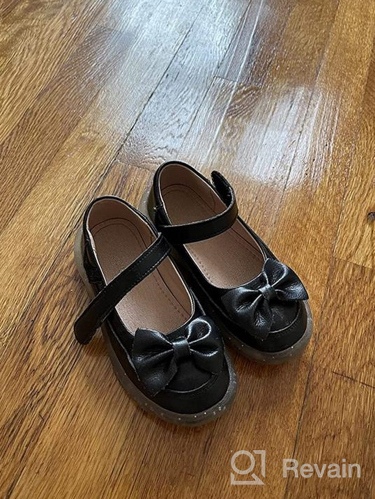 img 1 attached to Gorgeous CCBubble Genuine Leather Mary Jane Shoes: Perfect for Little Princesses' School Dress Attire! review by Brenda Perry