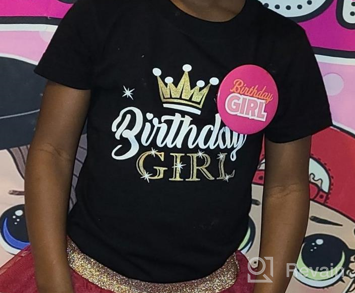 img 1 attached to 👸 Adorable Birthday Girl Shirt: Perfect Party Outfit with Princess Crown - Girls Fitted T-Shirt review by Cara Dudas