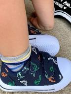img 1 attached to Nerteo Canvas Sneakers for Toddler Boys and Girls - Kids Shoes review by Etai Gopala