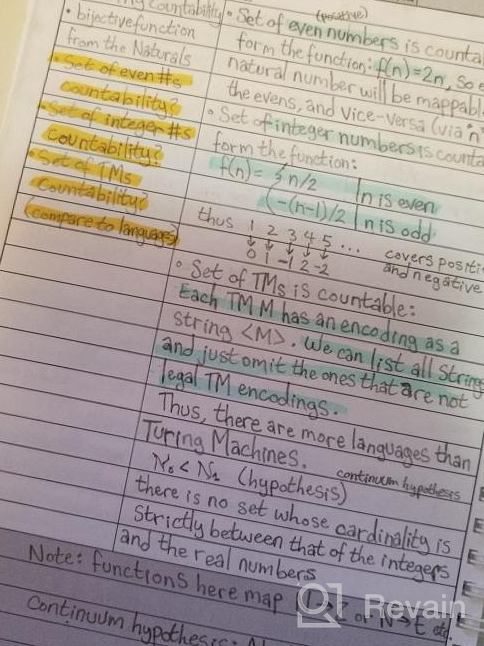 img 1 attached to 📘 BookFactory Universal Note Taking System - Cornell Notes Notebook, 120 Pages, 8 1/2" x 11" - Wire-O Bound (LOG-120-7CW-A) review by Tom Schuster