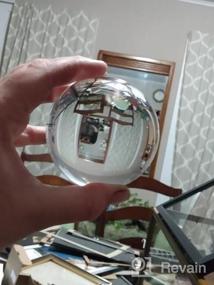 img 5 attached to 3-дюймовый хрустальный шар Aqua с подставкой из смолы со львом - идеально подходит для декора, фотографии, созерцания, фэн-шуй и гадания - поставляется в подарочной коробке от Amlong Crystal