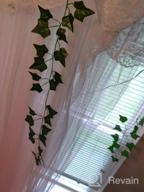 img 1 attached to Artificial Ivy Leaf Plant Garland - 12 Strands, 91 Feet - Perfect For Home, Kitchen, Garden, Office, Wedding, And Wall Decor review by Gaurav Ansong