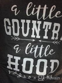 img 3 attached to Vintage Country Music Shirt: "A Little Country, A Little Hood" Women'S Funny Letter Tank Top