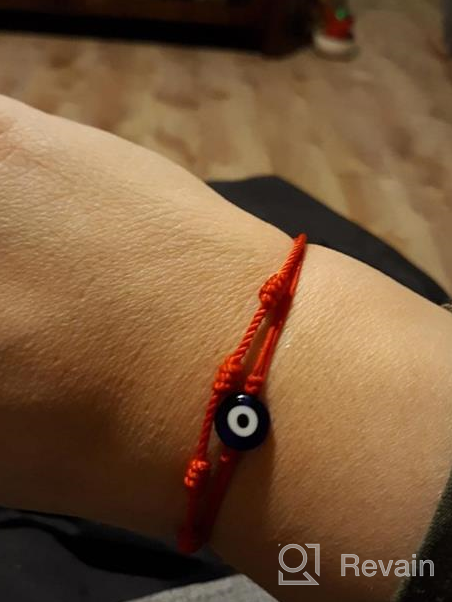 img 1 attached to 🧿 Powerful 6-Piece Adjustable Red Bracelet Set: Kabbalah 7 Knots Red String Bracelet with Hamsa Hand Amulet for Protection, Evil Eye and Good Luck review by Shane Bullion