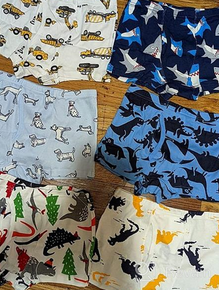 img 1 attached to 🩲 Soft Cotton Briefs for Little Boys - Dinosaur, Truck, and Shark Underwear - Baby, Toddler, Kids - 6-8-9 Pack review by Ryan Selpasoria