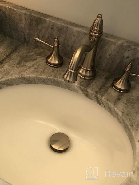 img 1 attached to Upgrade Your Bathroom With Bathfinesse 3-Hole Black Faucet Set With Pop-Up Drain Assembly review by Justin Cranford