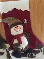img 1 attached to 4-Pack 18" Christmas Stockings - Santa Snowman Reindeer Penguin Family Decor Set By Dreampark review by Eric Wright