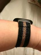 картинка 1 прикреплена к отзыву Fitbit Versa 3 Smartwatch Replacement Band: TOYOUTHS Elastic Nylon Fabric Strap For Women & Men от Jaye Cleveland