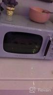 img 1 attached to Winia WOR07R3ZEL 0.7 Cu. Ft Retro Microwave, City Blue review by Molly Richards