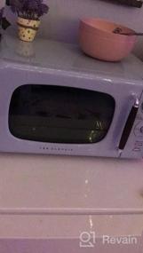 img 5 attached to Winia WOR07R3ZEL 0.7 Cu. Ft Retro Microwave, City Blue