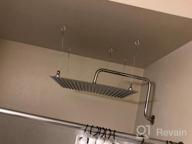img 1 attached to Ultra-Thin Brushed Nickel Finish 20-Inch Rainfall Shower Head With High Pressure And Full Body Coverage For Luxurious Bathing Experience In Stainless Steel Bathroom review by Jeff Richmond