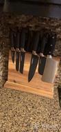 img 1 attached to Organize Your Kitchen With Uniharpa'S Double-Sided Magnetic Knife Block - Strong & Safe Holder Rack With Anti-Slip Feet review by Nick Ward