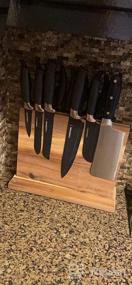 img 8 attached to Organize Your Kitchen With Uniharpa'S Double-Sided Magnetic Knife Block - Strong & Safe Holder Rack With Anti-Slip Feet