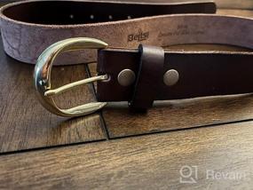 img 5 attached to Crafted In The USA: Full Grain Leather Belt With Solid Brass Buckle - 1-1/2" (38Mm) Width