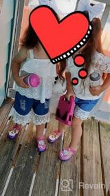 img 5 attached to Toddler Girls Clothes Ruffle Tops Floral Shirts Shorts Pants Outfit Set Kids