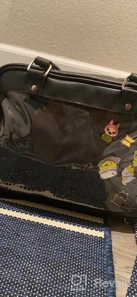 img 1 attached to Show Off Your Anime Cosplay Pins With The STEAMEDBUN Ita Bag Crossbody Backpack review by Sarah Pullen