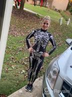 картинка 1 прикреплена к отзыву Привлекайте внимание на Хэллоуин суровым костюмом футболкой смешного скелета от Idgreatim для женщин. от Kathy Wilking
