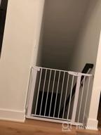 img 1 attached to Cumbor Auto-Close Extra Wide Safety Baby Gate For Stairs And Doorways, Hardware Or Pressure Mounted, Suitable For Dogs, Easy Walk-Through Pet Gate For Home - Winner Of Mom'S Choice Awards review by David Tison