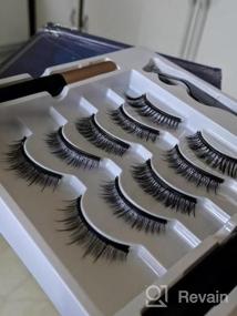 img 5 attached to 12 Pairs Of Natural Looking Magnetic False Eyelashes With Magnetic Eyeliner - No Glue Needed! Perfect Magnetic Eyelash Kit