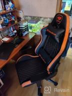 img 1 attached to Gaming chair COUGAR Rampart, upholstery: imitation leather/textile, color: black review by Edyta Szczepaska ᠌