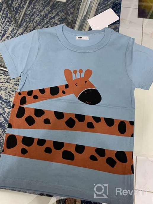 img 1 attached to Cotton Crewneck Long Sleeve Shirts 👕 Set for Toddler Boys - Tops and Tees review by Craig Kimball