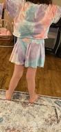 img 1 attached to Tie Dye Outfit Pieces T Shirt Clothes Girls' Clothing review by Katie Ray