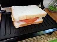 img 3 attached to Sandwich maker Kitfort KT-1609 Panini Maker, red review by Ada Dymowska ᠌