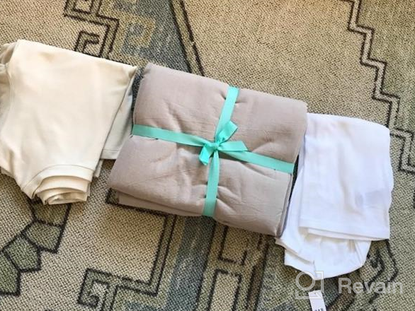 img 1 attached to Mixinni 3-Piece Queen Size Duvet Cover Set - 100% Natural Washed Cotton, Soft & Breathable With Zipper Ties (Green). review by Katie Gibson