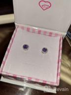 img 1 attached to 925 Sterling Silver 5mm Round Bezel-Set CZ Stud Earrings for Girls - Locking Screw Backs, Perfect for Babies, Toddlers, and Young Girls on any Occasion! review by Cory Whitney