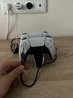 img 2 attached to Sony DualSense dual controller charging station for PS5 white/black review by Vinay Rao ᠌