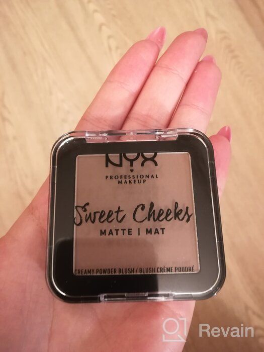 img 1 attached to NYX professional makeup Pressed Blush Sweet Cheeks Creamy Powder Matte, 11 Silence Is Golden review by Anastazja Anastazja ᠌