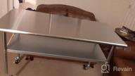 img 1 attached to GRIDMANN NSF Stainless Steel Work & Prep Table 72 X 30 Inches With Caster Wheels And Under Shelf For Restaurant, Home, Hotel review by Matthew Rodenbaugh