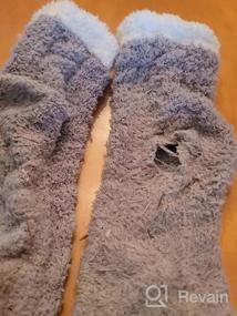img 7 attached to Chalier Winter Fuzzy Socks: Soft Plush Slipper Socks for Women - Cozy, Warm & Stylish!