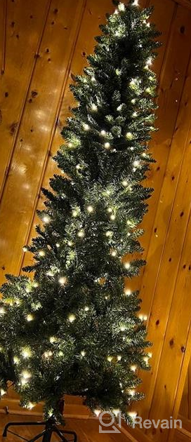 img 1 attached to 6Ft Prelit Christmas Tree With 240 Lights - Perfect For Home, Office & Party Decorations! review by Lee Wilson