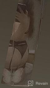 img 6 attached to 🌟 Popiv Женский соблазнительный комплект белья с кружевными подвязками: полосатые высокая талия и прозрачная сетка