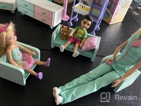 img 5 attached to 1/12 Scale Wooden Dollhouse Furniture Set - Living Room Accessories With Couch, Table And Cabinet