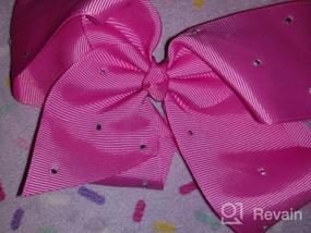 img 7 attached to Sparkle And Shine With ALinmo'S 20Pc Boutique Ribbon Hair Bows For Girls Of All Ages