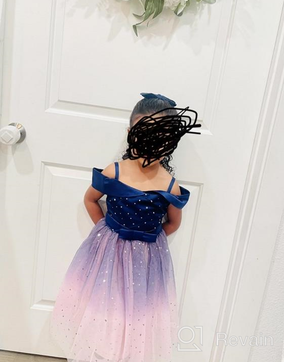 img 1 attached to 🧚 Super Fairy Pageant Shoulder Princess Dresses: Be the Perfect Fairy Princess with Our Girls' Clothing Collection review by Dana Berger